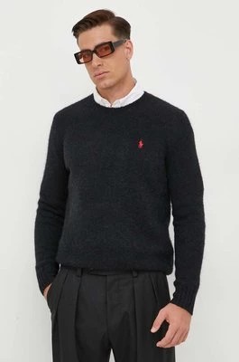 Zdjęcie produktu Polo Ralph Lauren sweter wełniany męski kolor czarny