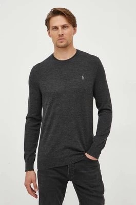 Zdjęcie produktu Polo Ralph Lauren sweter wełniany męski kolor szary