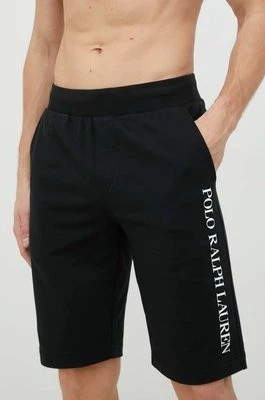 Zdjęcie produktu Polo Ralph Lauren szorty piżamowe męskie kolor czarny z nadrukiem