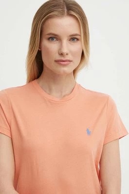 Zdjęcie produktu Polo Ralph Lauren t-shirt bawełniany damski kolor pomarańczowy