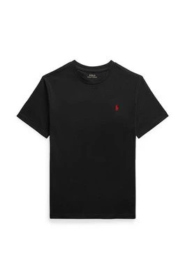 Zdjęcie produktu Polo Ralph Lauren t-shirt bawełniany dziecięcy kolor czarny gładki
