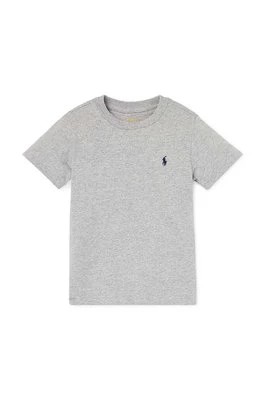 Zdjęcie produktu Polo Ralph Lauren t-shirt bawełniany dziecięcy kolor szary gładki