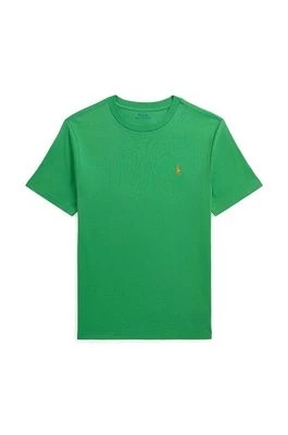 Zdjęcie produktu Polo Ralph Lauren t-shirt bawełniany dziecięcy kolor zielony gładki