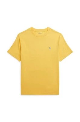 Zdjęcie produktu Polo Ralph Lauren t-shirt bawełniany dziecięcy kolor żółty gładki