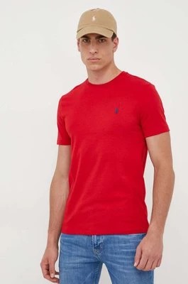 Zdjęcie produktu Polo Ralph Lauren t-shirt bawełniany kolor czerwony