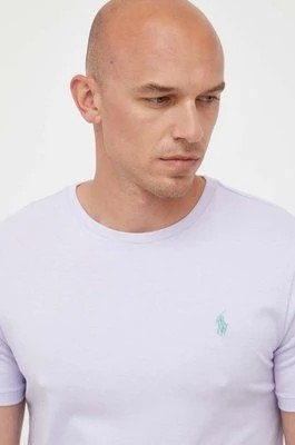 Zdjęcie produktu Polo Ralph Lauren t-shirt bawełniany kolor fioletowy
