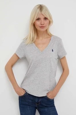 Zdjęcie produktu Polo Ralph Lauren t-shirt bawełniany kolor szary