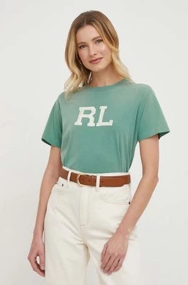 Zdjęcie produktu Polo Ralph Lauren t-shirt bawełniany kolor zielony