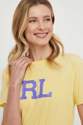 Zdjęcie produktu Polo Ralph Lauren t-shirt bawełniany kolor żółty