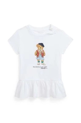 Zdjęcie produktu Polo Ralph Lauren t-shirt bawełniany niemowlęcy kolor biały