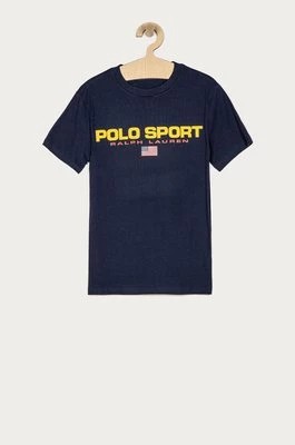 Zdjęcie produktu Polo Ralph Lauren T-shirt dziecięcy 323837629001 kolor granatowy z nadrukiem