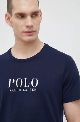 Zdjęcie produktu Polo Ralph Lauren t-shirt piżamowy bawełniany kolor granatowy