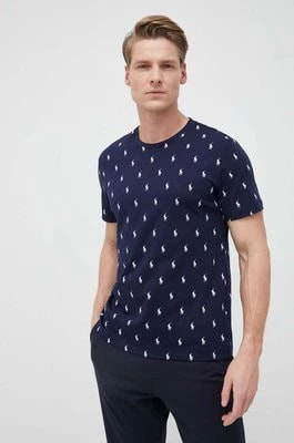 Zdjęcie produktu Polo Ralph Lauren t-shirt piżamowy bawełniany kolor granatowy wzorzysta