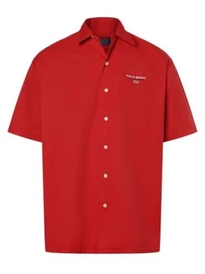Zdjęcie produktu Polo Sport Koszula męska Mężczyźni Modern Fit Bawełna czerwony jednolity,