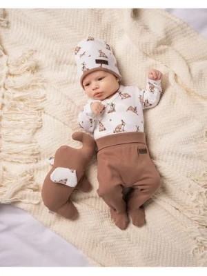 Zdjęcie produktu Półśpiochy niemowlęce uszyte z brązowej bawełny Nicol