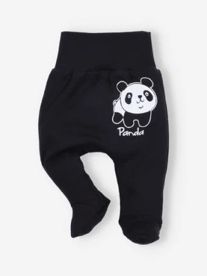 Zdjęcie produktu Półśpiochy niemowlęce z bawełny organicznej dla chłopca- Panda NINI