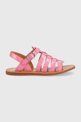 Zdjęcie produktu Pom D'api sandały skórzane dziecięce kolor różowy