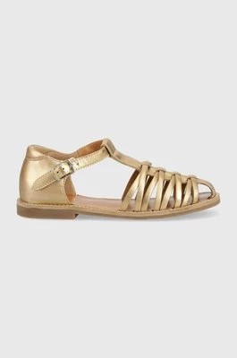 Zdjęcie produktu Pom D'api sandały skórzane dziecięce kolor złoty