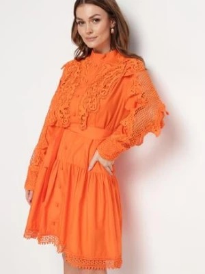 Zdjęcie produktu Pomarańczowa Sukienka Evenope