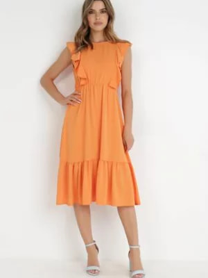Zdjęcie produktu Pomarańczowa Sukienka Klymamia
