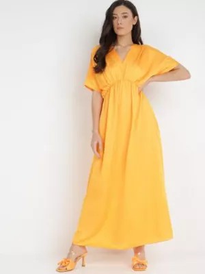 Zdjęcie produktu Pomarańczowa Sukienka Satynowa Alemyllis