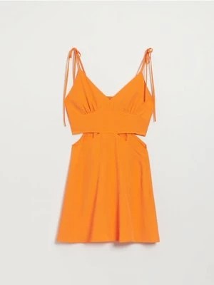 Zdjęcie produktu Pomarańczowa sukienka z wycięciami House