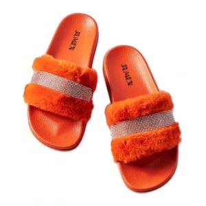 Zdjęcie produktu Pomarańczowe klapki z cyrkoniami Carrito Inna marka