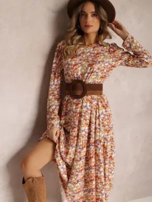 Zdjęcie produktu Pomarańczowo-Fioletowa Sukienka Dorosa