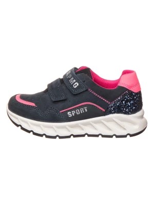 Zdjęcie produktu Primigi Skórzane sneakersy w kolorze granatowo-różowym rozmiar: 34