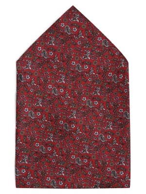 Zdjęcie produktu Prince BOWTIE Muszka i poszetka męska z jedwabiu Mężczyźni Jedwab czerwony wzorzysty,