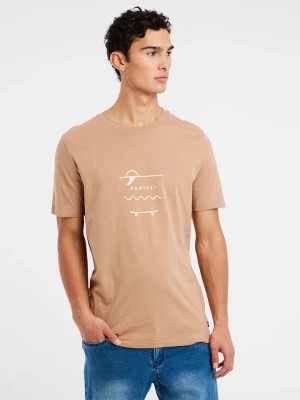 Zdjęcie produktu Protest Koszulka "Ahaird" w kolorze beżowym rozmiar: S