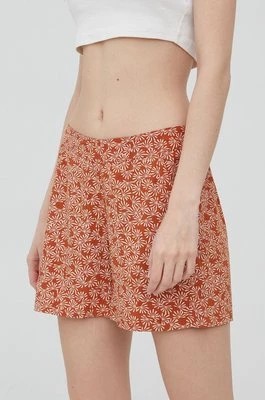 Zdjęcie produktu Protest szorty damskie kolor pomarańczowy wzorzyste high waist