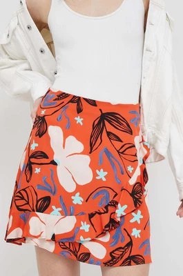 Zdjęcie produktu PS Paul Smith spódnica kolor pomarańczowy mini rozkloszowana