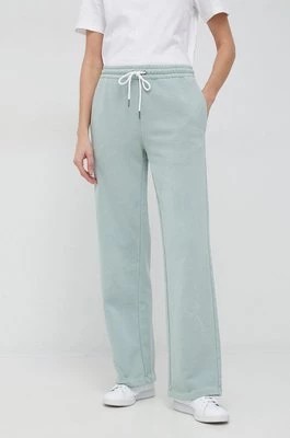 Zdjęcie produktu PS Paul Smith spodnie dresowe bawełniane damskie kolor zielony gładkie
