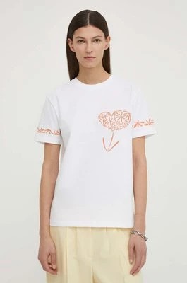 Zdjęcie produktu PS Paul Smith t-shirt bawełniany damski kolor biały