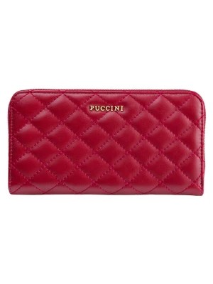 Zdjęcie produktu Puccini Portfel "Fashion" w kolorze czerwonym - 19 x 10 x 3 cm rozmiar: onesize