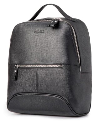 Zdjęcie produktu Puccini Skórzany plecak w kolorze czarnym - 24 x 30 x 13 cm rozmiar: onesize