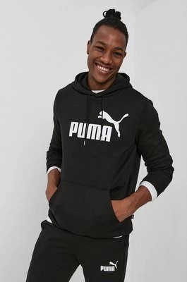 Zdjęcie produktu Puma Bluza 586686 męska kolor czarny z kapturem z nadrukiem