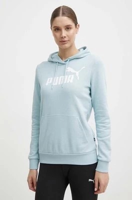 Zdjęcie produktu Puma bluza damska kolor niebieski z kapturem 586797