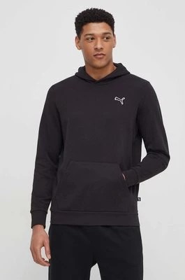 Zdjęcie produktu Puma bluza bawełniana BETTER ESSENTIALS męska kolor czarny z kapturem gładka 675978
