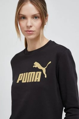 Zdjęcie produktu Puma bluza damska kolor czarny wzorzysta