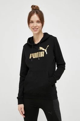 Zdjęcie produktu Puma bluza dresowa kolor czarny z kapturem z nadrukiem 849096