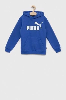 Zdjęcie produktu Puma bluza dziecięca ESS Big Logo Hoodie FL B kolor niebieski z kapturem wzorzysta