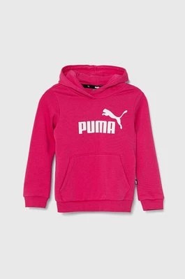 Zdjęcie produktu Puma bluza dziecięca ESS Logo TR G kolor różowy z kapturem wzorzysta