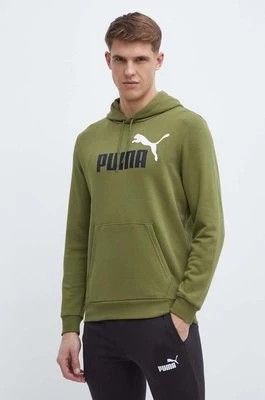 Zdjęcie produktu Puma bluza męska kolor zielony z kapturem 586765