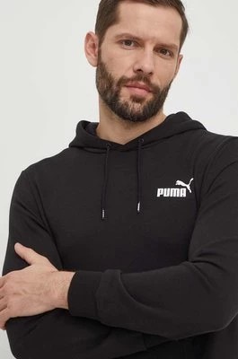 Zdjęcie produktu Puma bluza męska kolor czarny z kapturem gładka 586692