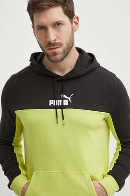 Zdjęcie produktu Puma bluza męska kolor zielony z kapturem wzorzysta 847428