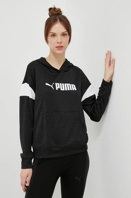 Zdjęcie produktu Puma bluza treningowa Fit Tech kolor czarny z kapturem wzorzysta