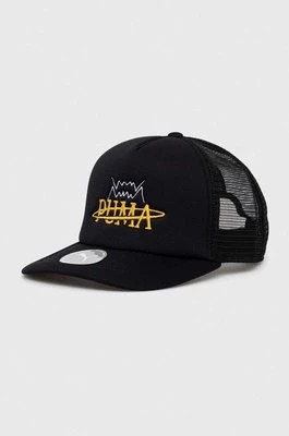 Zdjęcie produktu Puma czapka z daszkiem kolor czarny z aplikacją