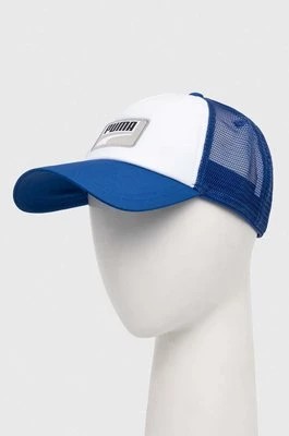 Zdjęcie produktu Puma czapka z daszkiem kolor niebieski wzorzysta 24033